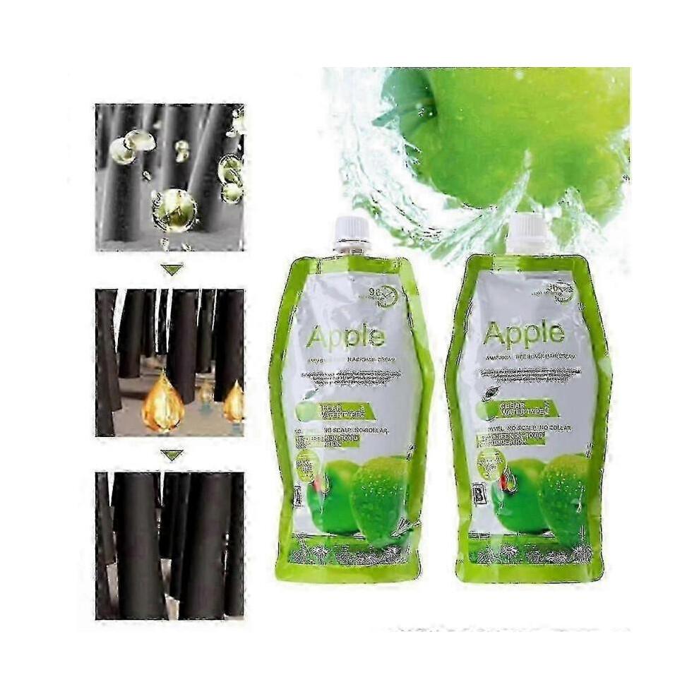 Crema Colorante Naturale per Capelli Tinta Nera per Capelli Coloranti alla Mela per Donne Uomini