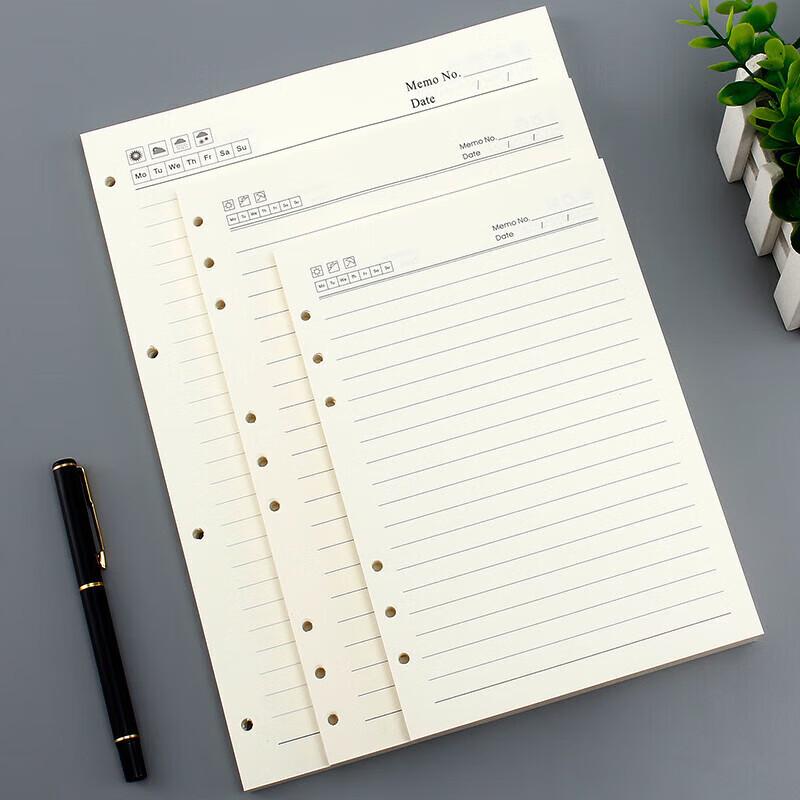 A5 B5 Loose-Leaf Stitched Business Notebook - Custom, Four-Color, Thickened for Office Use