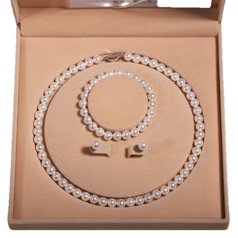 Natural Shell Pearl Necklace - Women's Clavicle Chain Set for Mother's Day Gift