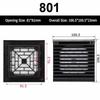 Air Ventilation System ABS Cabinet Ventilation Filter White Without Fan Fan Filter Filter Panel
