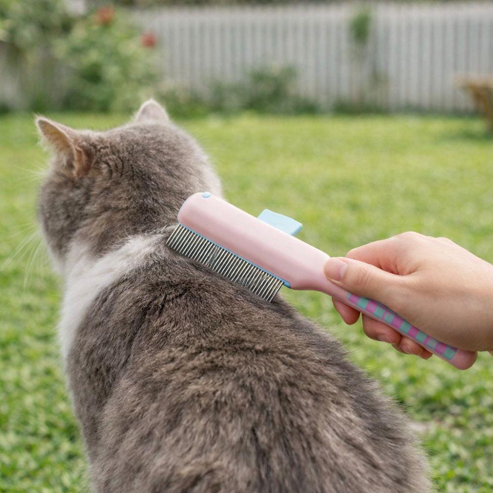 Portable Cat Hair Remover Comb Bear Shape Pet Hair Knotting Comb Cat Grooming Brush  Hair Removal