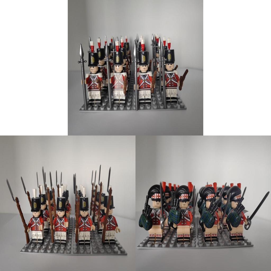 Conjunto de Blocos de Construção de Plástico da Era Napoleônica Com Mini Figuras Para Colecionadores e Crianças