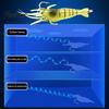 Saltwater Fishing Lure 5/10/20/40Pcs 4CM/1.3G Bionic Shrimp Soft Lure, Glow-in-the-dark Bass Lures Bait with Hook, Freshwater Swimbait Realistic