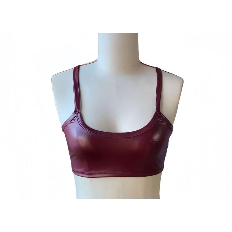 

Сексуальное нижнее белье новые секси-крошки лакированная кожа топ-труба внутри и снаружи M