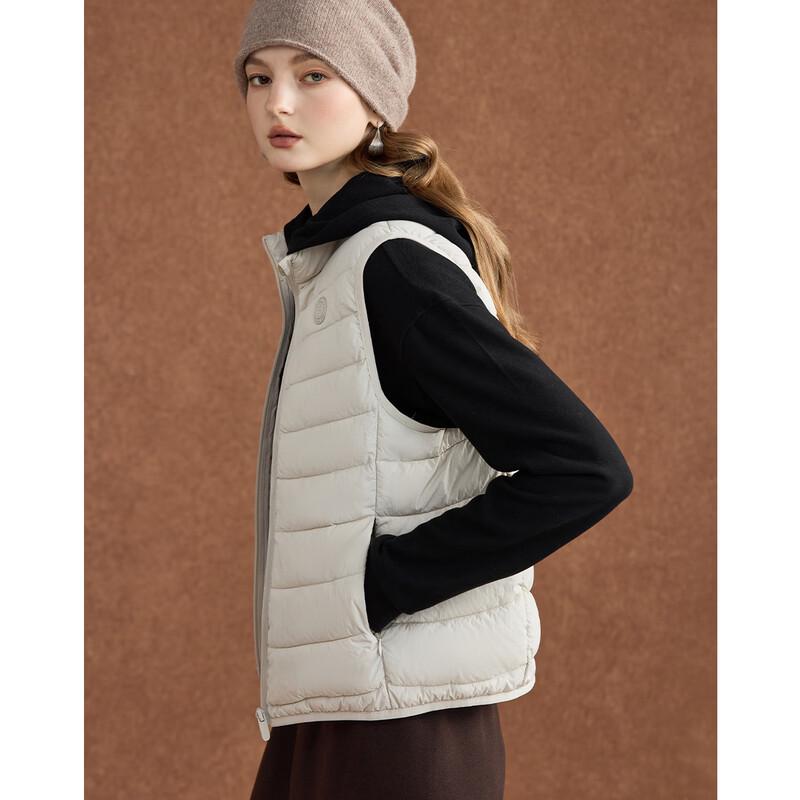 Wudao Minimalist Padded Stand-Collar Sleeveless Vest