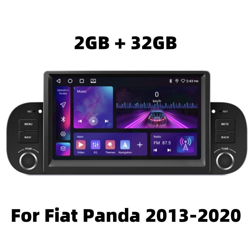 

7 inch Touch Screen Android 11 Car Stereo CarPlay Head Unit Navigation BT FM Radio GPS for Fiat Panda 2013-2020 Quad Core