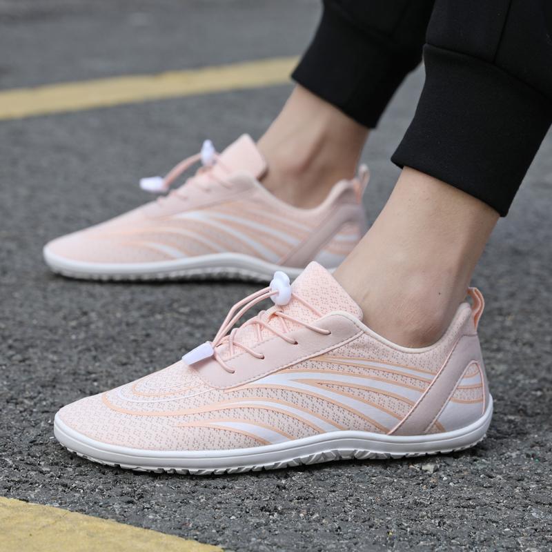 Men Barefoot Casual Flats Wide Palm Women Pink Driving Shoes White Walking Shoes Yoga Fitness Shoes Plus Size