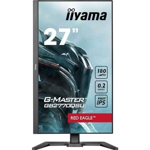 Ecran PC - IIYAMA - GB2770QSU-B6 - 27" IPS 2560 x 1440 - 0,2ms - 180Hz - HDMI DP - Noir