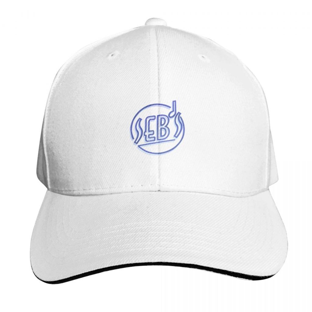 Sebs Logo With Neon Baseball Cap Six Panel Structured Crown Sun Protection Upf 50 Breathable Mesh Back