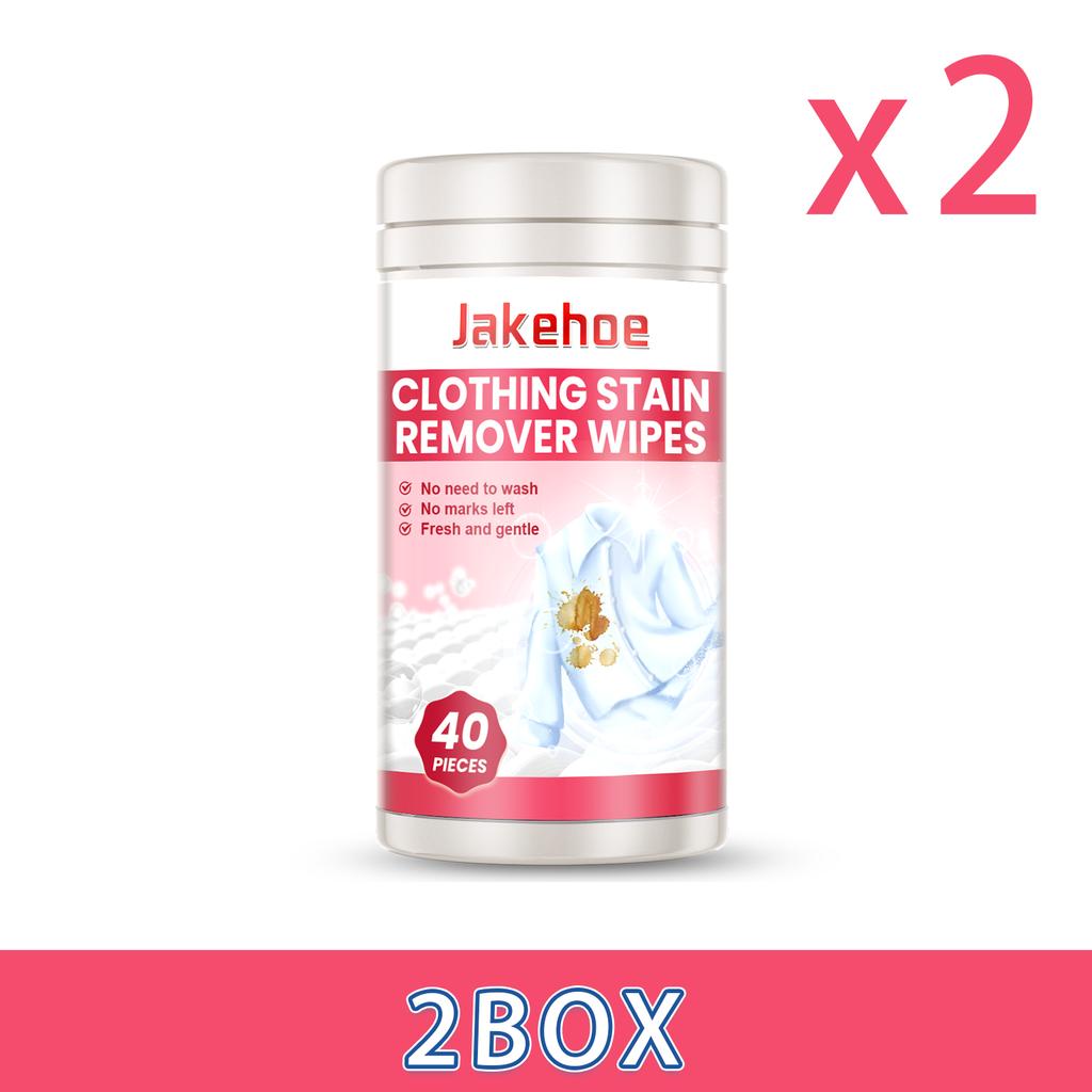 40PCS Clothing Cleaning Wipes Powerfully Removes Stubborn Stains From Garments Without Damaging Fabric Restoring Softness