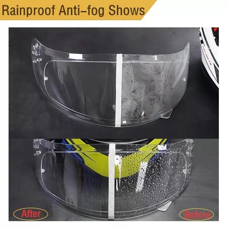 Moto Helmet Anti-fog Film Rainproof Visor Helmet Membrane Universal Motorcycle Electric Bike Helmet Waterproof Anti-fog Goggles
