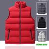 2026 Autumn and Winter New Vest Men and Women with the Same Cotton Plug Warm Cotton Vest Stand-up Collar Jacket Youth Plug Cotton Vest High