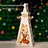 Luminous Handmade Wooden Christmas Tree Ornament Pendant Decor Gift.