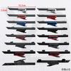 AUFGW1 15.7x2.2cm ABS Car Front Grille Emblem For Volkswagen VW New R Rline Golf Tiguan Passat Polo GTI GTD Touareg Caddy Accessories