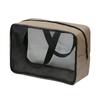 Portable Large Capacity Toiletry Bag Multi-Purpose Breathable Mesh Bath Bag Hollow Out Waterproof Cosmetic Storage Bag