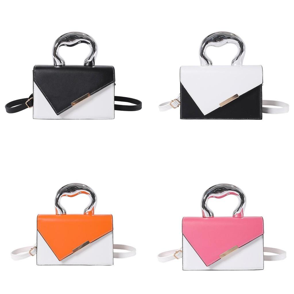 Chic Urban Minimalist Pu Handheld And Crossbody Bag With Lock Closure For Women