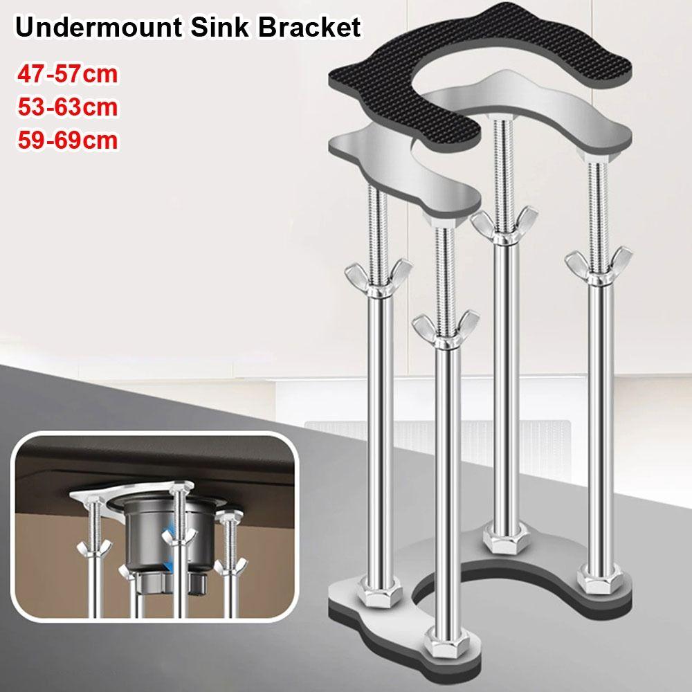 1Pcs Antislip Undermount Sink Bracket Set Adjustable Sink Support Legs  for Home Kitchen