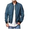 Pánská bunda na zip, ležérní retro bunda Cardigan s dlouhým rukávem