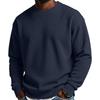 Men's Casual Long Sleeve Waffle Knit Pullover Sweatshirt Crew Neck Lightweight Comfortable Fit for Everyday Wear