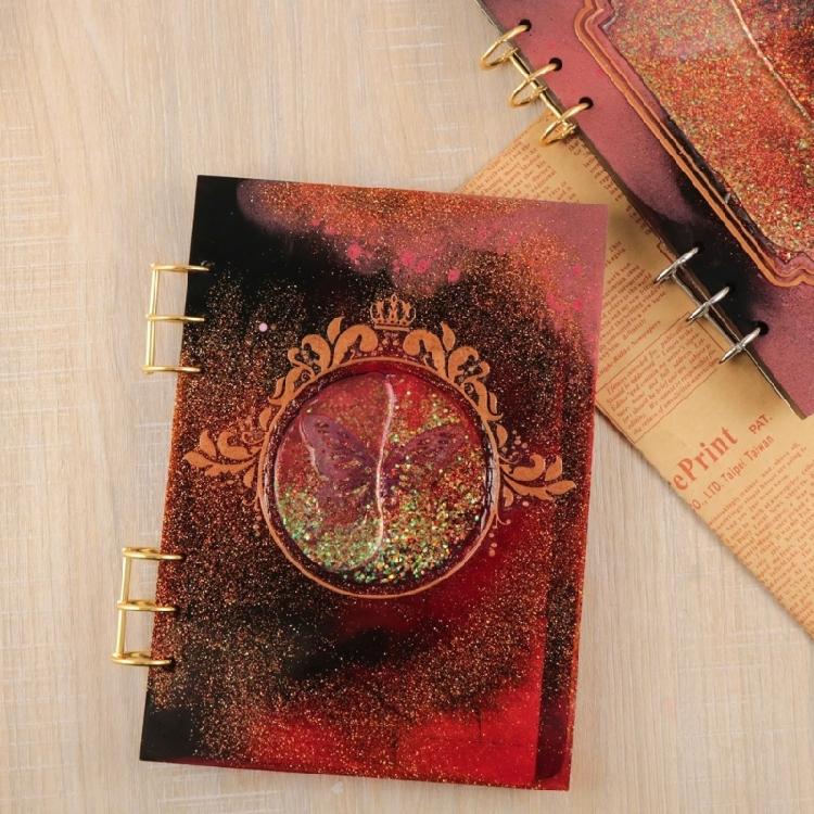 Quicksand Notebook Cover Silicone Mold DIY Epoxy Resin Mold Creative Gift Decor