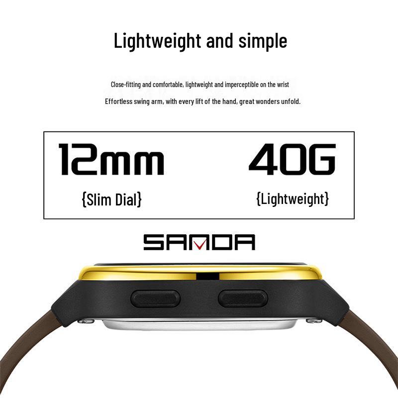 SANDA Trend Multifunctional Sports Watch for Students - Calorie Counter & Dual Alarms