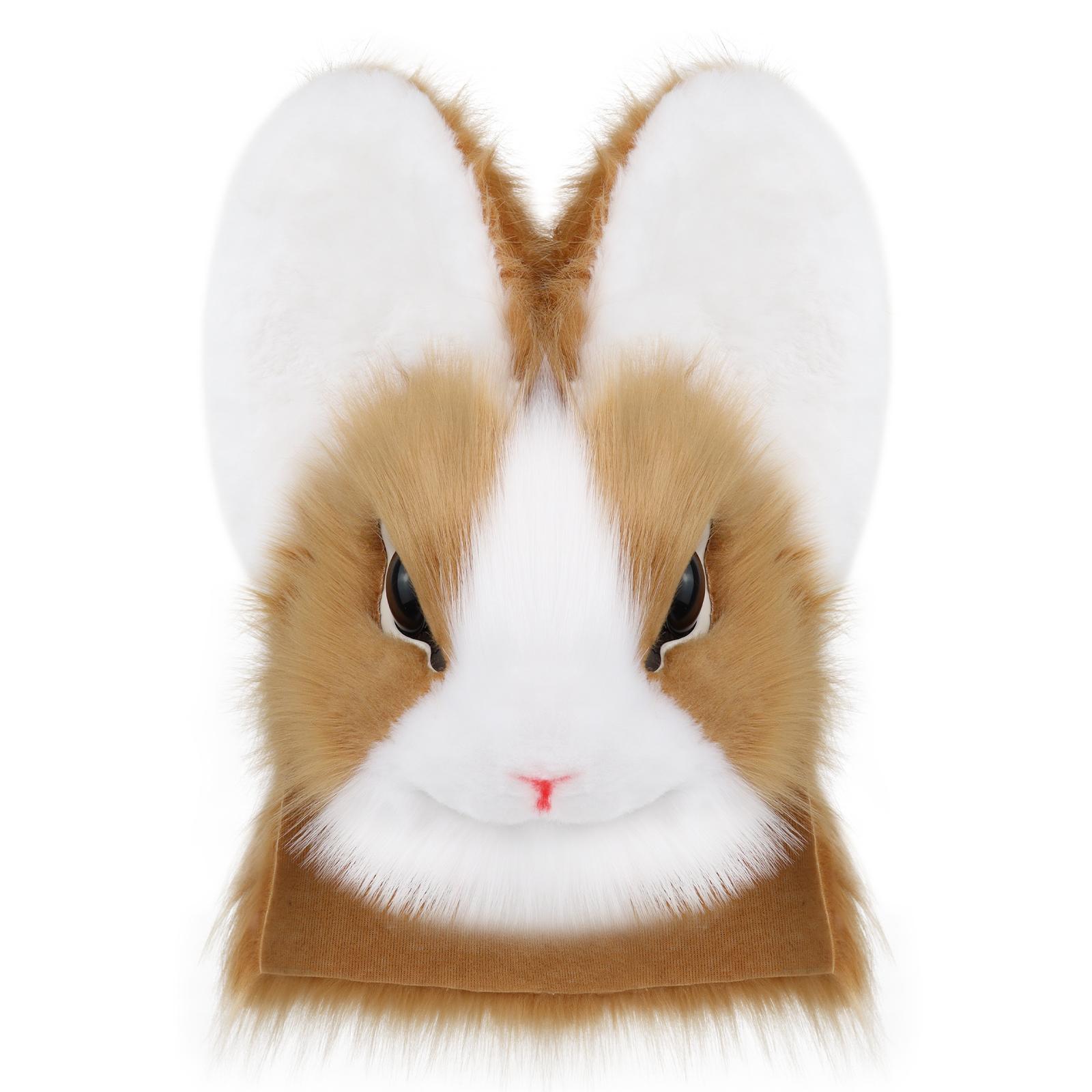Plush Rabbit Mask Animal Bunny Faux