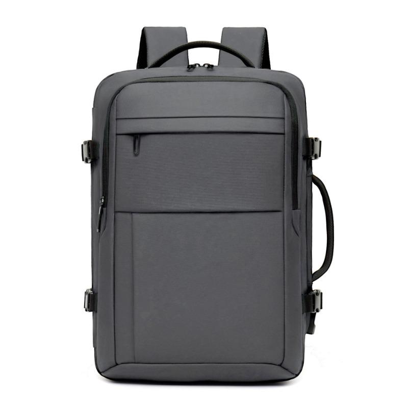 Doppelschultrige Computertasche mit großem Fassungsvermögen und Fächern, Pendler- und Geschäftsrucksack für Geschäftsreisen, Langlebiger und schlichter Rucksack