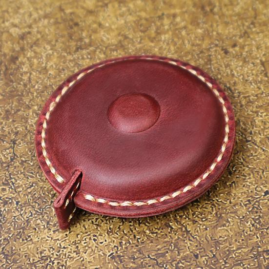 1.5M/60-inch Mini Faux Leather Tape Measure Portable Double-sided Soft Measuring Tape Retractable Flexible Height Ruler Tape Measuring Tool