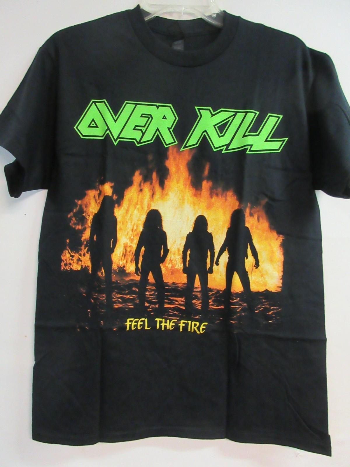 OVERKILL OFFICIAL MERCH FEEL THE FIRE BAND CONCERT MUSIC T- MEDIUM Unisex T-Shirt M