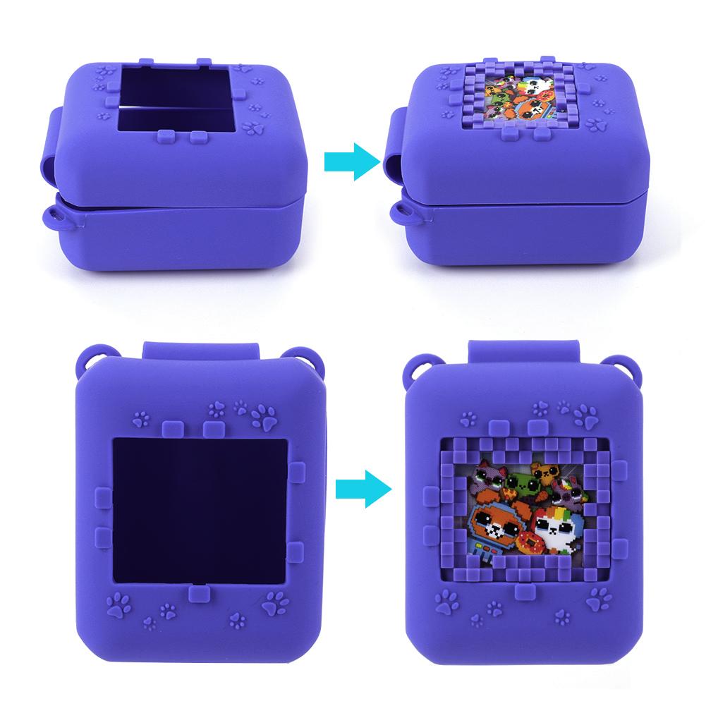 Silicone Cover Case Protective Skin Sleeve Shockproof Protective Cover with Lanyard for Bitzees Virtual Electronic Pets Kids