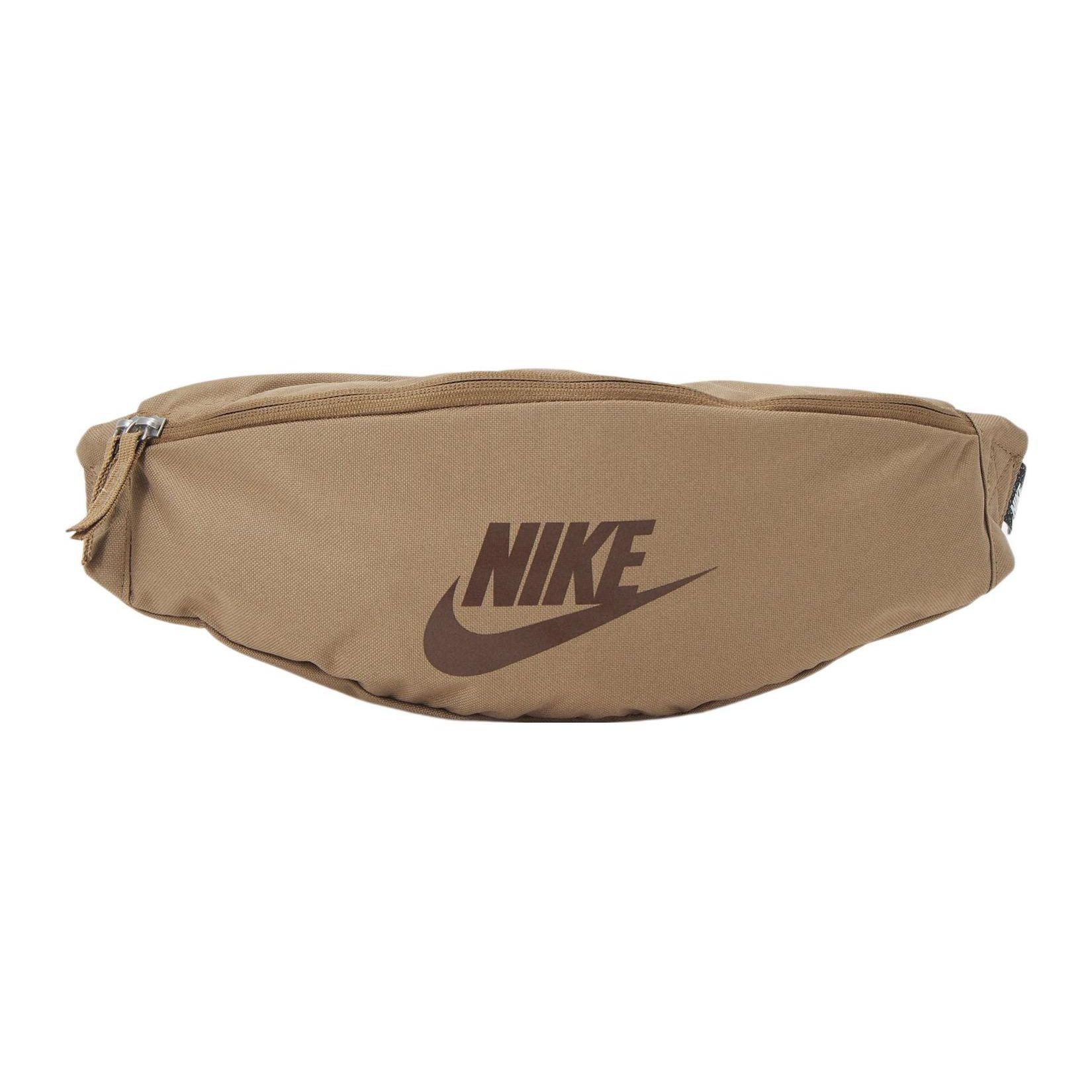 Nike Classic Large Logo Simple Storage Versatile Fabric Shoulder Crossbody Chest Bag Waist Bag Unisex bags Brown DB0490-259 Brown