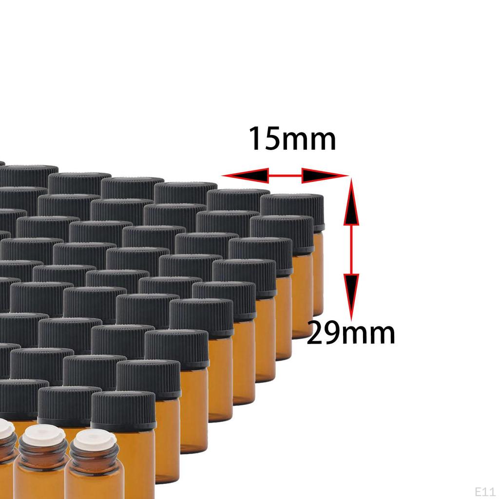 100 Stück Mini Glasflaschen Parfüm Reise nachfüllbar Geburtstagsgeschenke Größe Probe