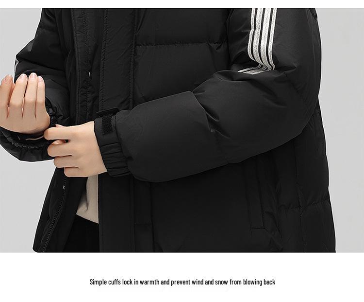 Unisex Hooded Workwear Down Jacket - Thick, Winter-Ready, 90% White Duck Down