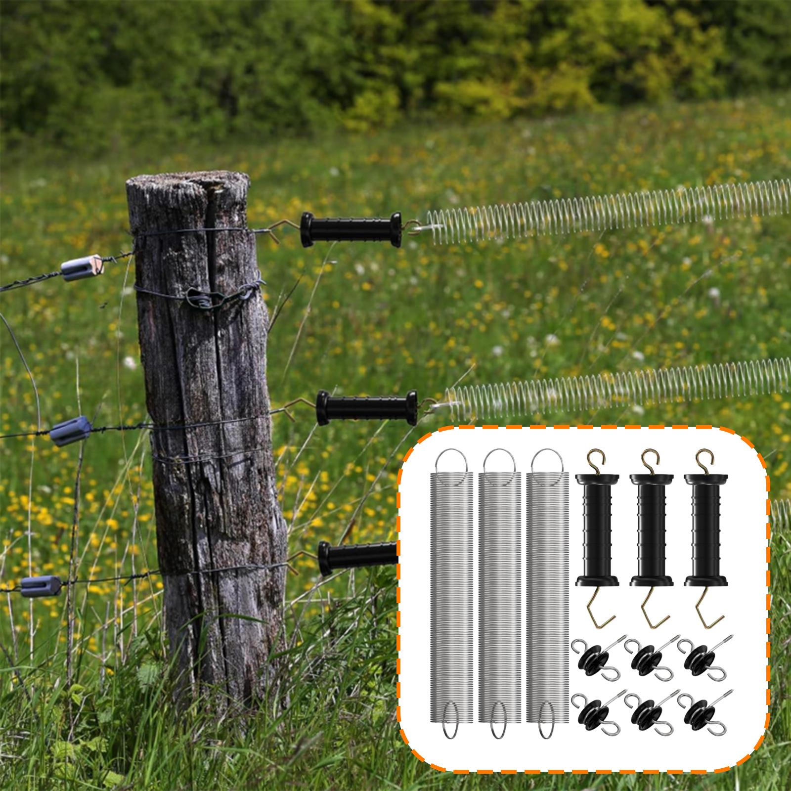 3 Pieces Electric Fence Gate Handle,Door Handle Replace Outdoor Professional Farm with Screws and