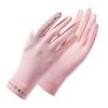 Elastic Sun Protection Gloves Ice Silk Cycling Driving Gloves Anti-UV Mittens  Summer Spring