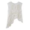 DIMANAF 2026 New Summer Women Vest T-Shirt Sleeveless Basic Fashion Tops Lace Tees Casual Loose Green Tees 255