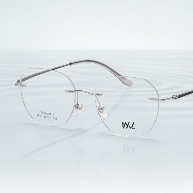 

Geek Chic Rimless Semi-Rimless Horn-Rimmed Glasses Titanium Frame Y9503 Single product