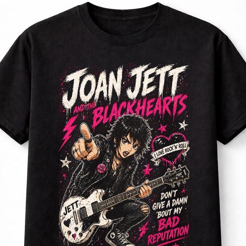 Joan Jett Bad Reputation Graphic Tee Rock Punk Unisex T Shirt S
