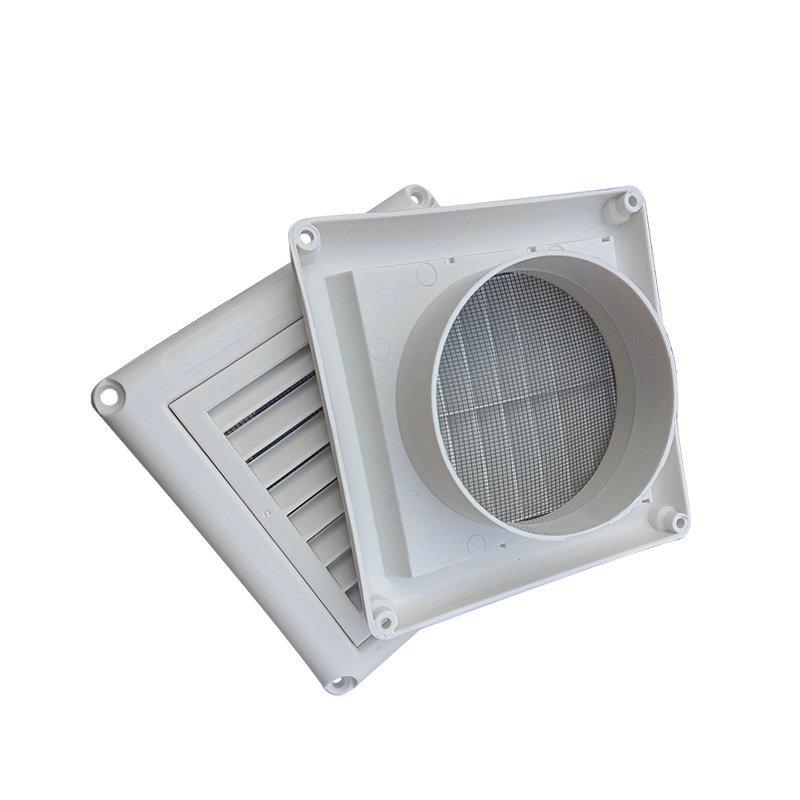 Ventilação de Ar Interno Quadrada de Plástico PP Entrada/Saída de Ventilação de Exaustão