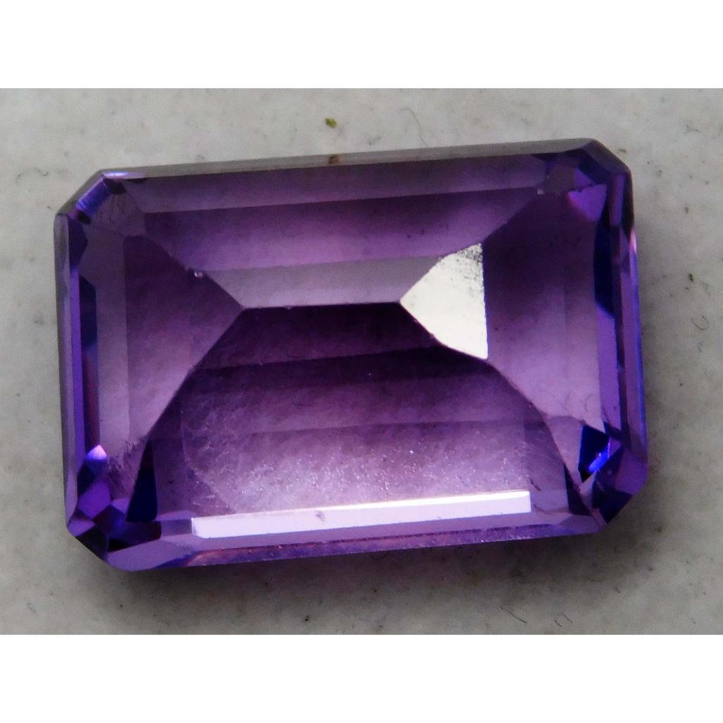Purple Amethyst CERTIFIED 9.90 Ct Natural Emerald Cut Loose Gemstone CERTIFIED A-4314