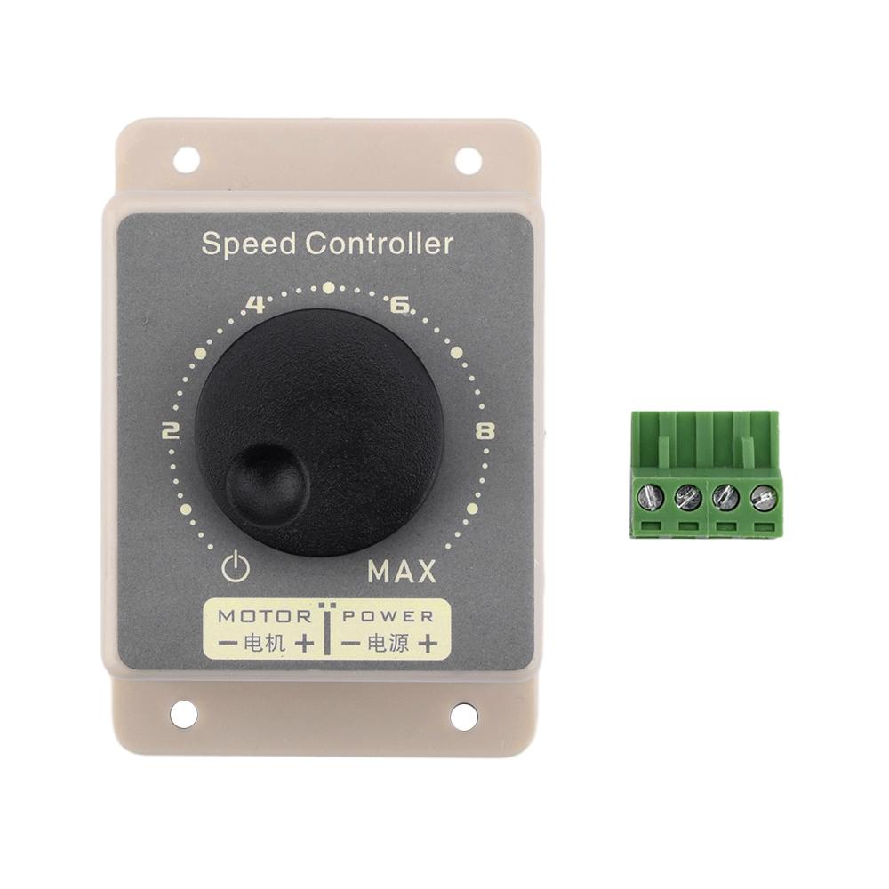 12V 24V 36V 48V 60V DC Motor Speed Controller Regulator DC 10-60V 20A Pulse Width Modulator PWM Speed Controller Waterproof Case