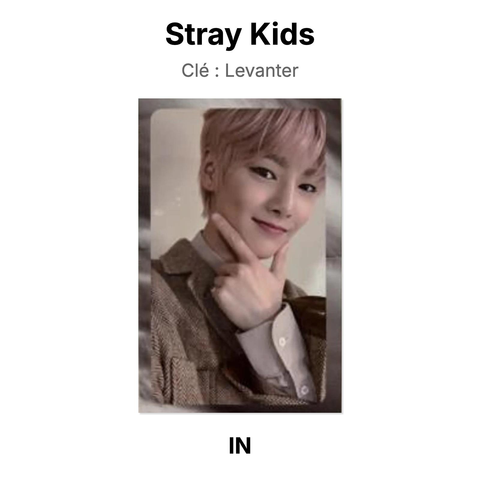 Stray Kids Clé : LEVANTER Official Photocard I.N