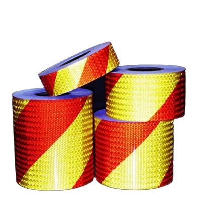 5cm/10cm/15cm/20cm*5M Bandes Réfléchissantes Sergé Rouge Jaune Étanche Bandes Adhésives Réflecteur de Danger Avertissement Autocollants de Visibilité