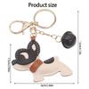 PU Animal Keychain Multiple Crafted Designs French Bulldog Designs Sturdy Metal Fastener