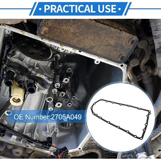 Car Transmission Filter Oil Pan Gasket Engine Oil Pan Gasket Seal No.2705A049 for Mitsubishi Outlander 2.4L 2016-2024 1 Pcs