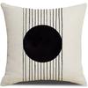 New Style Pillow Black and White Abstract Lines Simple Cushion Cover Living Room Office Sofa Pillow Cover