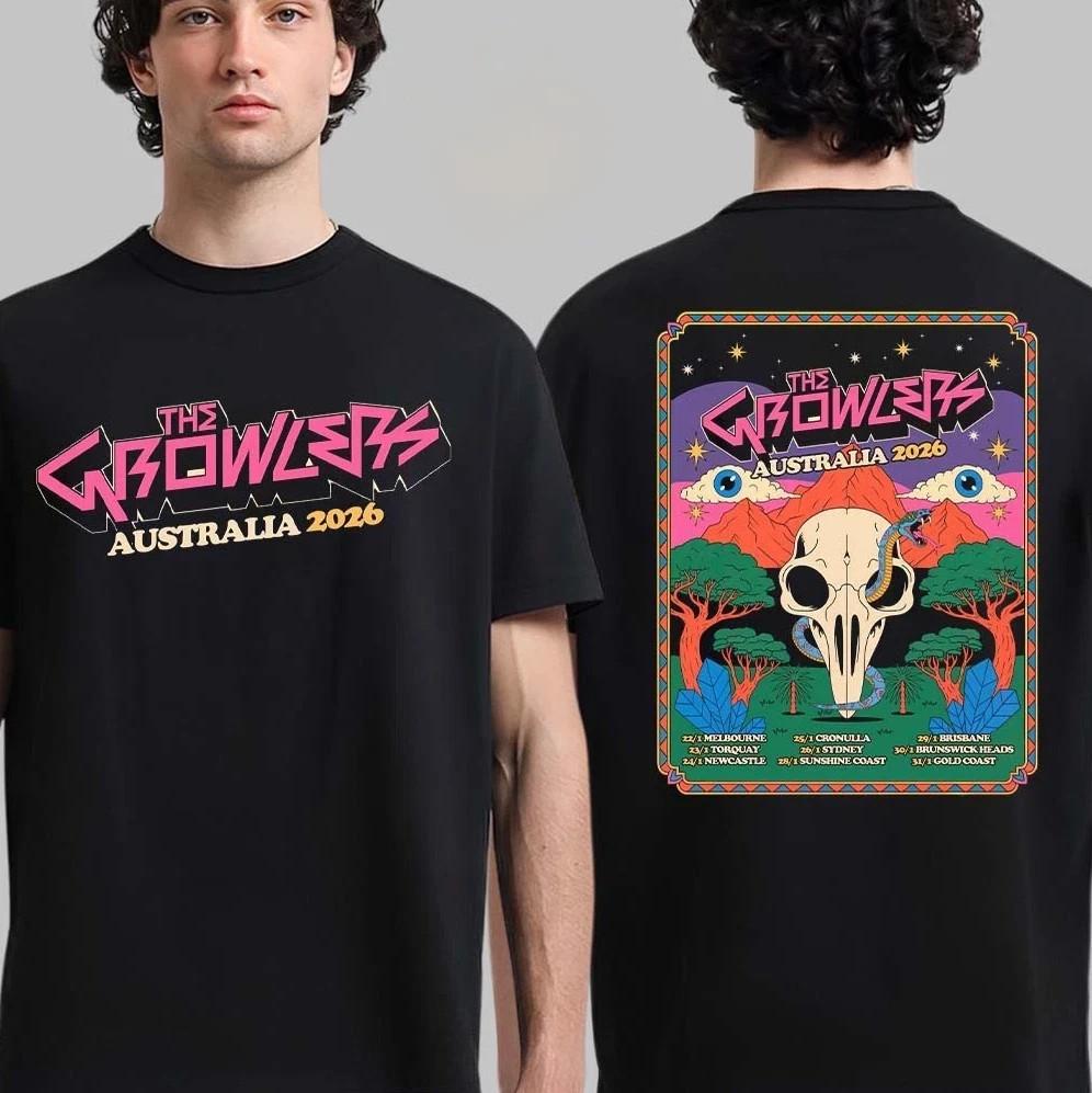The Growlers Australia 2026 Tour Schedule Dates Two Sided TShirt S5XL Unisex T-Shirt XL