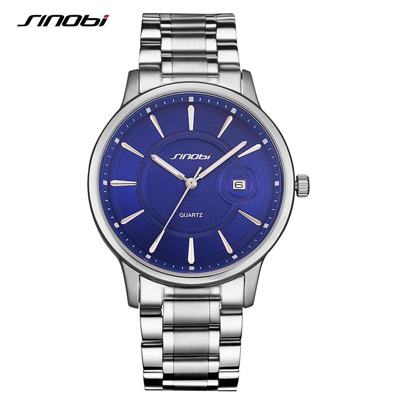 Couple Watch Stainless Steel Business Fashion Simple With Calendar Japanese Movement Watch 1245