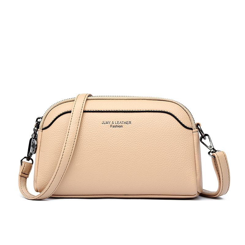 Kleine quadratische Tasche, Kleine Tasche, Weiche Tasche für Pendler, Einzelner Schultergurt, Crossbody-Tasche