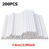 200pcs 7.6-20cm Candy Paper Lollipop Sticks for Cake Chocolate Biscuit Kitchen Baking Tools Party Dessert Decoration Supplies